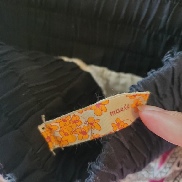 Maeve Anthropologie Dress Womens 2 Fit Flare Backless Smocked Floral‎ Halter - Picture 8 of 13